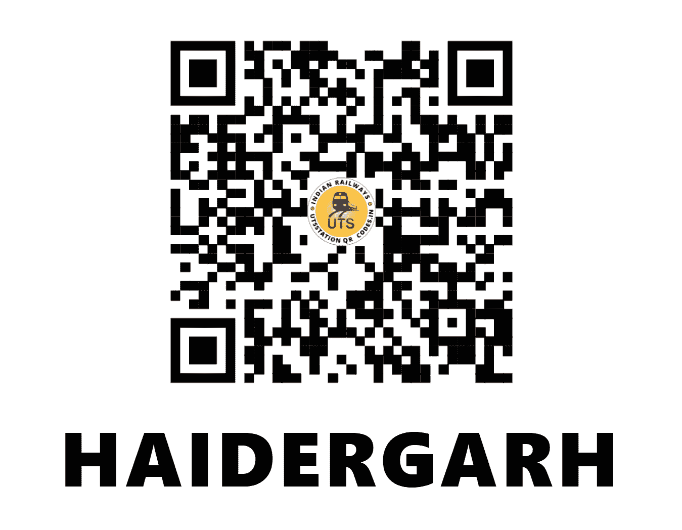 UTS QR Code for HAIDERGARH - HGH - NR (UTTAR PRADESH)